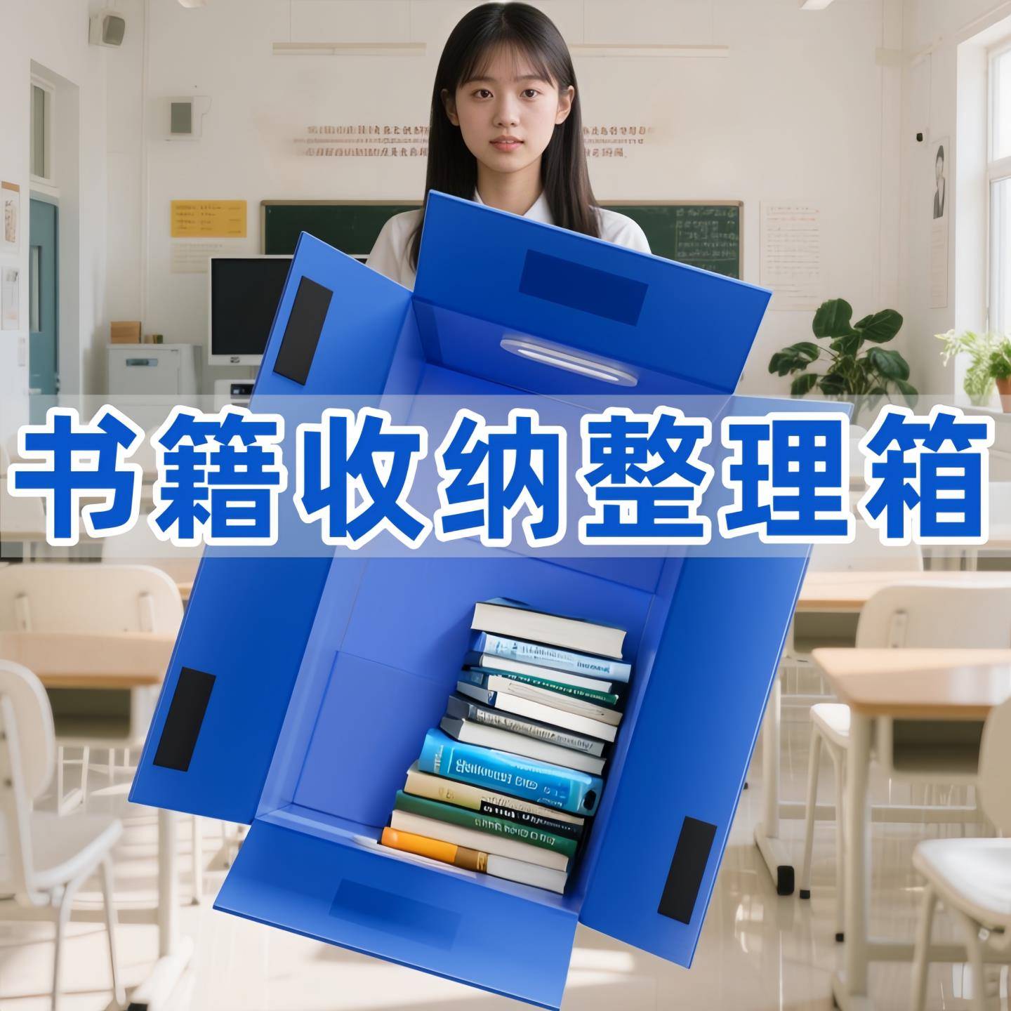 超大搬教家理箱学生书籍收纳箱室书本书籍整箱可折叠收纳箱打包箱
