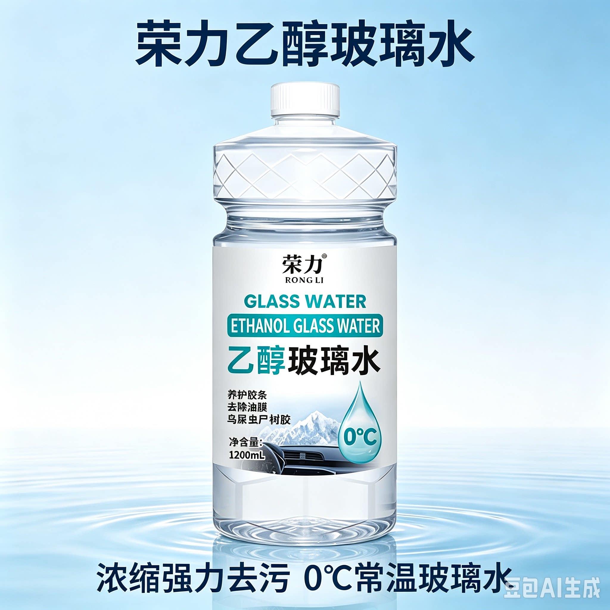 汽车乙醇玻璃1200ml水强力去污优油膜装0°雨刮去水养护四桶惠JH