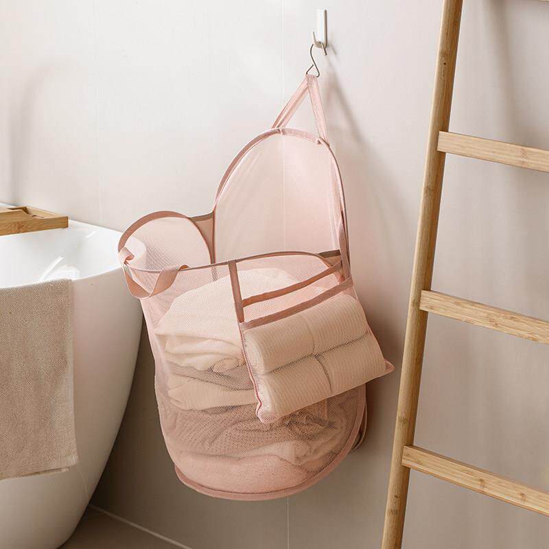 脏衣服收纳袋壁挂可折叠脏衣篓卫生间洗澡放干净衣服收纳筐收纳篮