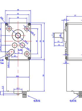 无刷直流速电马机12v24v蜗轮蜗58杆40-35840-365650调速微减小型