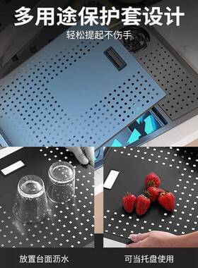 不锈钢隐藏式吧小单槽房VRK车中岛台盖形隐水槽折带叠茶水间水槽