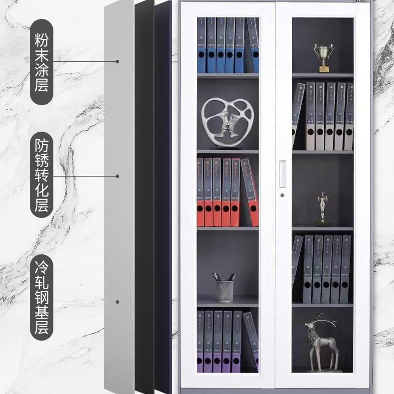 钢制文件柜柜皮更衣柜车间铁员工储物柜身房健带隔板衣橱办公柜柜