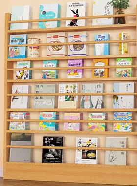门后书靠架架置物多层落收纳柜墙缝隙窄柜儿童一体绘本VJM放置地