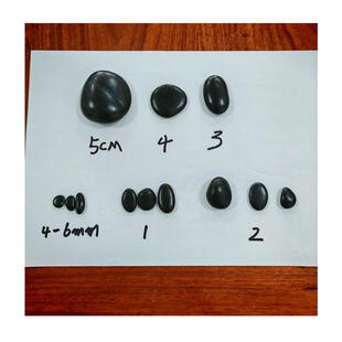 「天然墨黑沙砾石纯黑盆栽铺面石装」——KAC园｜艺饰透砾气石/多
