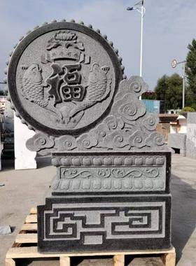 守石石雕青抱鼓石门墩一对门石摆件仿雕古做旧抱鼓hng885石复古雕