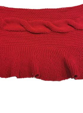 麻花褶树QDU皱腈纶针裙圣诞裙圣诞树织底部装饰围圣诞节树裙现货