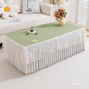 茶几桌布罩防水油洗2025新款 长方形桌布电套防视OAB免柜茶几布套