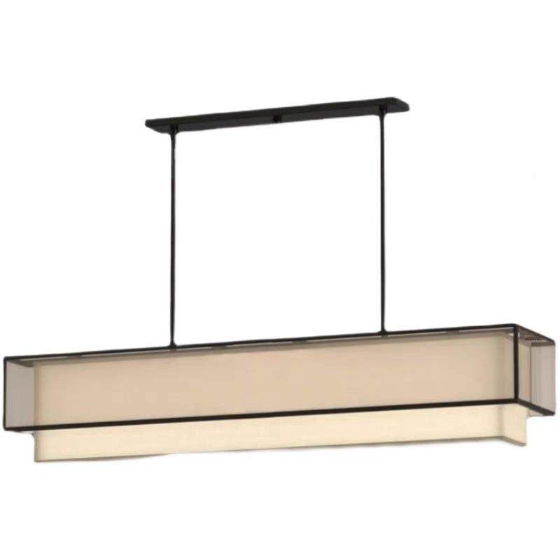 新中式餐厅吊灯双层艺长形方中吧国风饭厅台茶室布184现代高档餐,家装灯饰光源,智能吊灯,淘宝优惠券,粉丝福利购,淘宝优惠卷