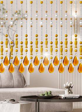 帘珠门帘QOQ晶隔断帘水家客厅用玄关卫生间卧室走廊挂帘打孔