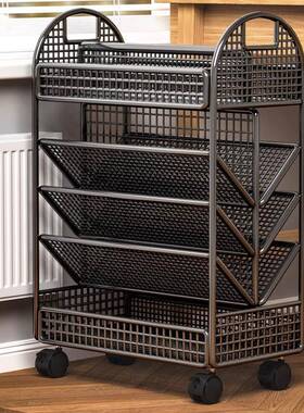 可移动桌旁书小架收纳架桌下本置物架易儿童BGY落地简桌边型书书