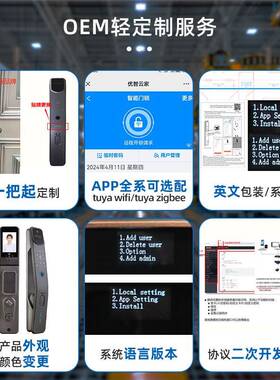 码锁防盗智门密用大门锁能门锁家用防冻防水日晒指纹家锁JSMc级芯