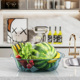 北欧风透明脸盆加厚大小号洗脸盆家用学生宿舍洗衣盆洗菜洗塑料盆