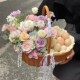 送产妇月子鸡蛋花篮闺蜜生宝宝DIY礼篮手提鲜花零食水果藤小篮子