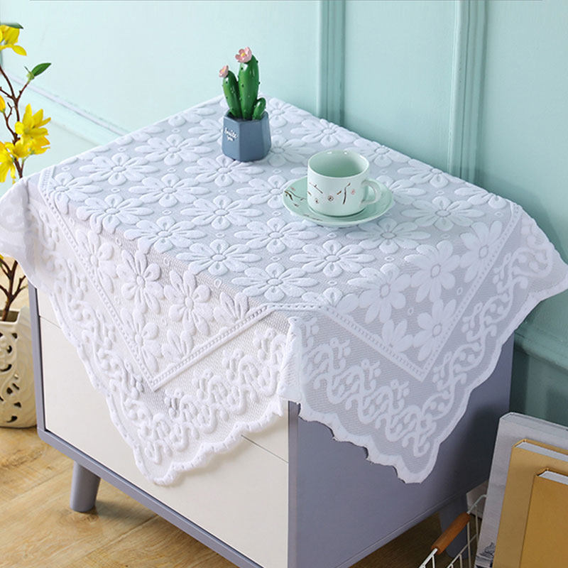 蕾丝床头柜盖布冰箱电视微波炉防尘罩长方形盖巾多用方巾简约盖布,居家布艺,床头柜盖布,淘宝优惠券,粉丝福利购,淘宝优惠卷