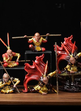 新中式陶瓷齐天大圣孙悟空摆件家居装饰品斗战胜佛美猴王桌面摆设