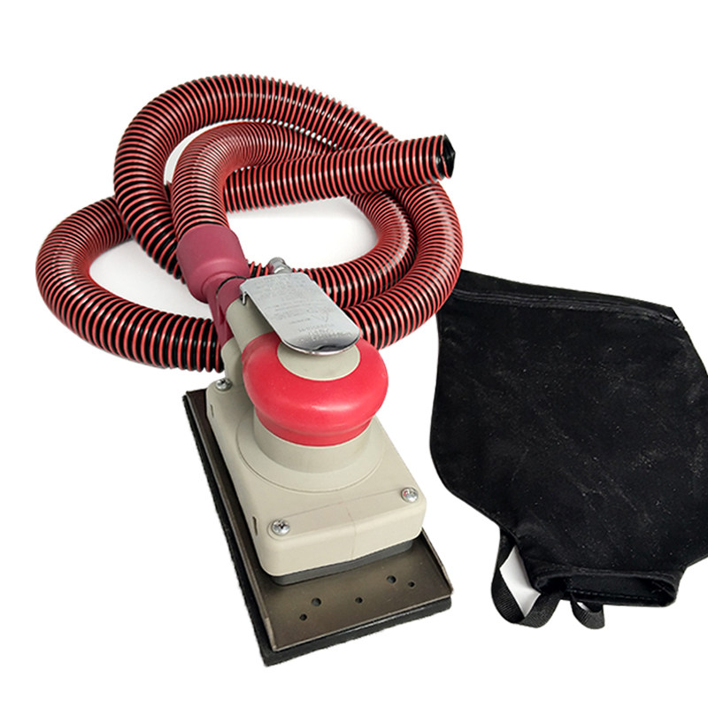 长方形干磨机砂纸机8孔气动吸尘打磨机 汽车抛光腻子磨灰95*180mm