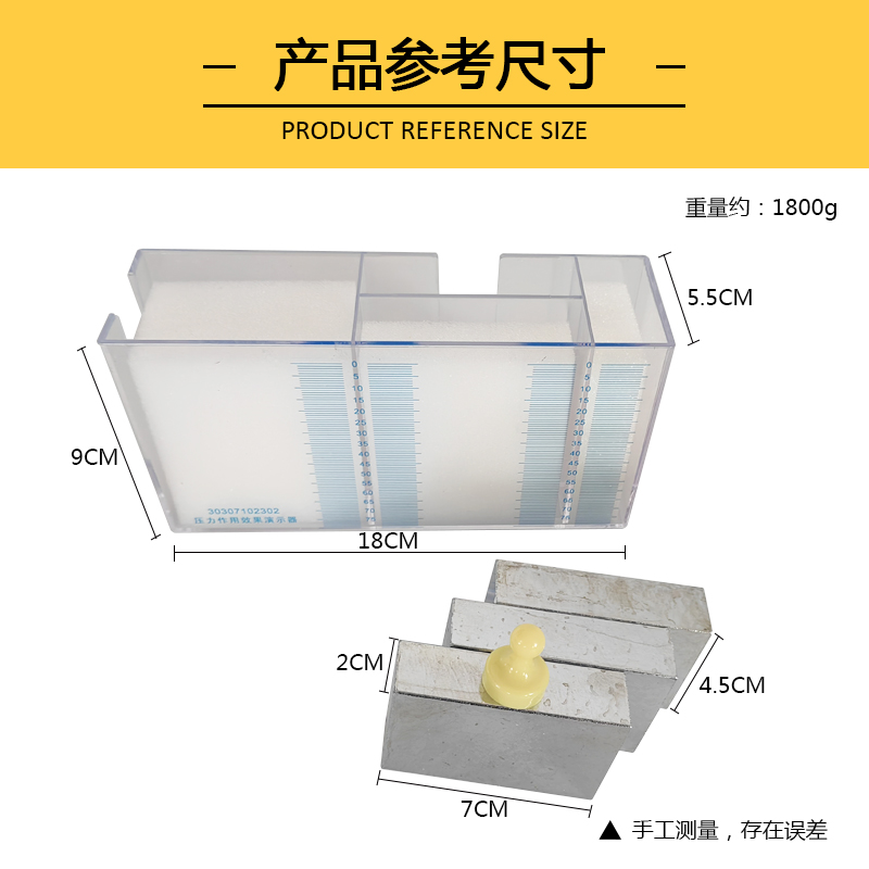 压力作用效果演示器探究压力作用与受力面积和压力大小关系新课标