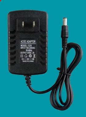适用GX122000A按摩枕电源配接器电源线 线12V2A充电器通用600854