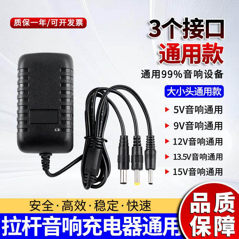 5V9V12V15V1A1.5A2A3A移动拉杆音箱广场舞有源音响充电器电源适用 4468