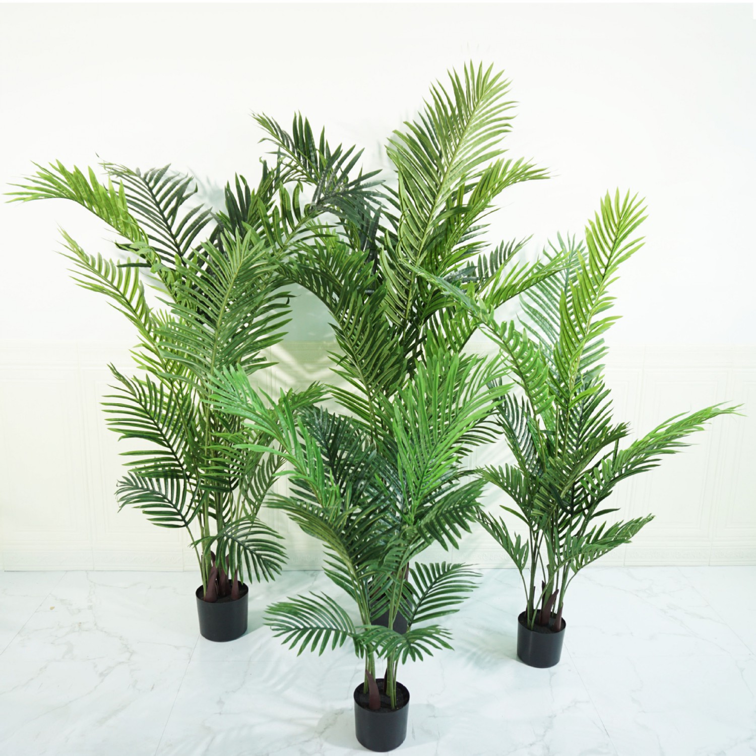 仿真散尾葵贵妃葵绿植盆景北欧优质款假植物室内客厅落地造景装饰