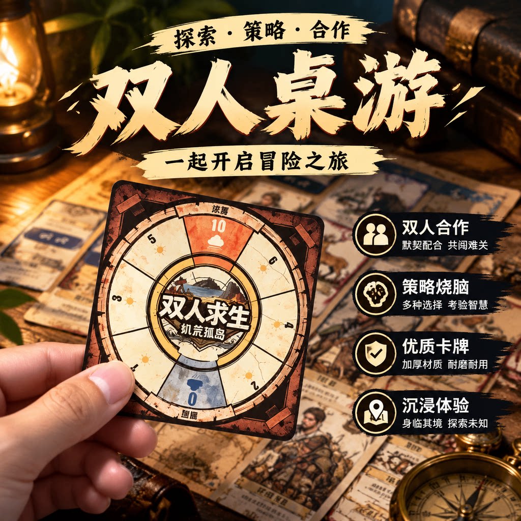 求生策略游戏荒野生存抉择桌游卡牌多人聚会休闲角色扮演桌面游戏