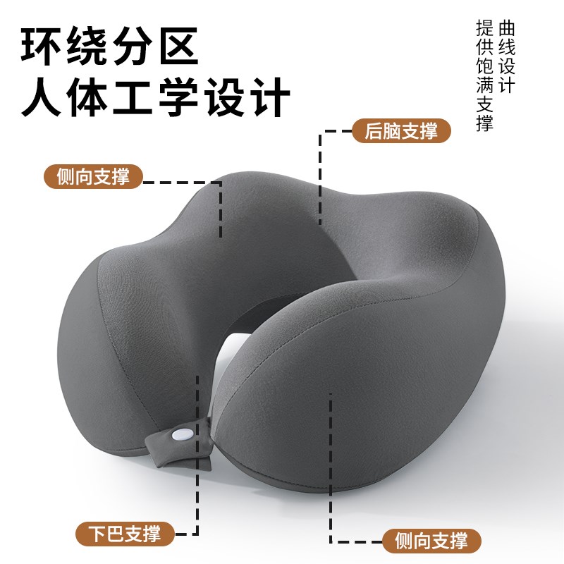 现货速发u型枕脖枕坐飞机高铁护颈枕旅行便携靠枕坐车睡觉神器U形