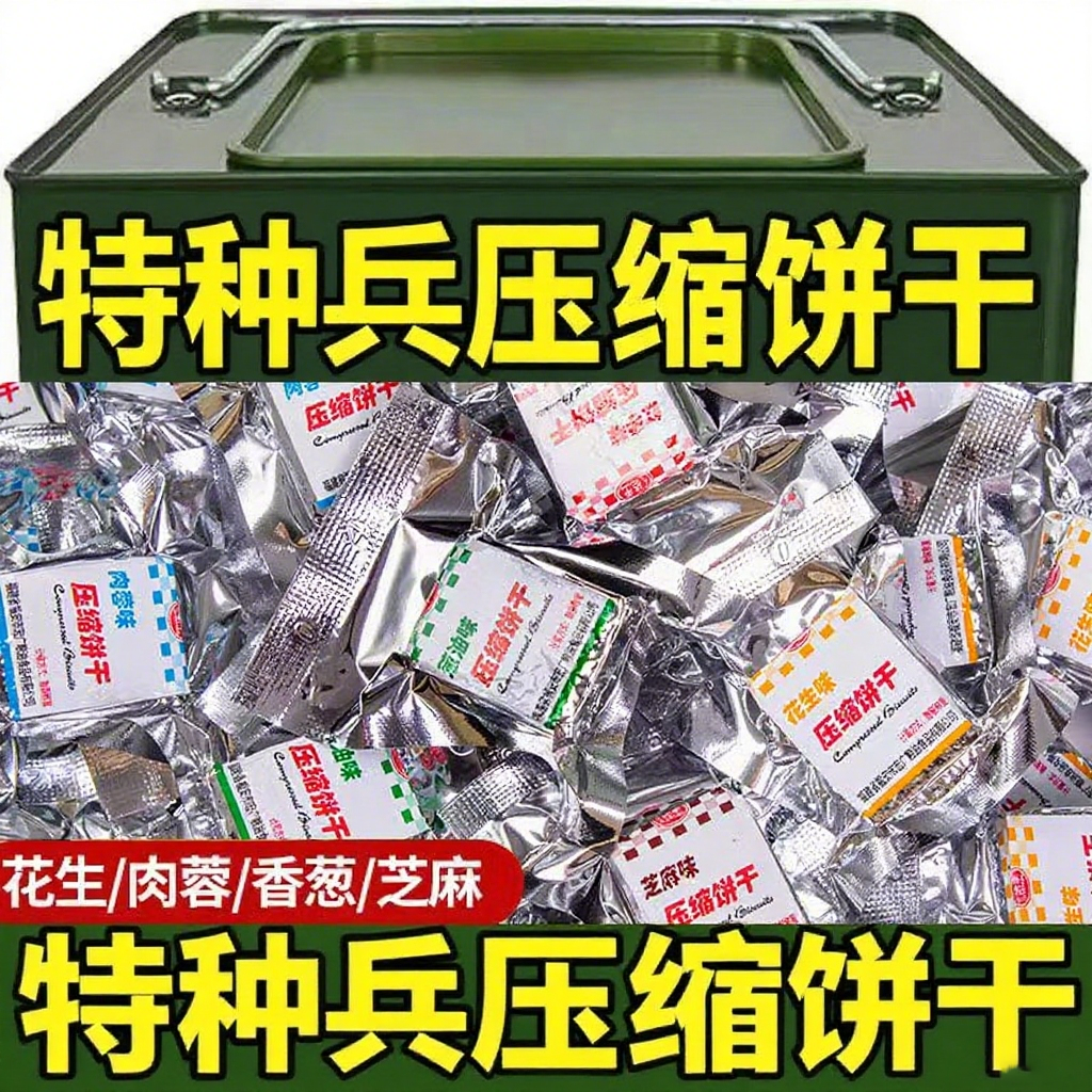 央妈推官方旗舰店俄罗斯进口压缩饼干代餐饱腹高营养干粮压缩饼干