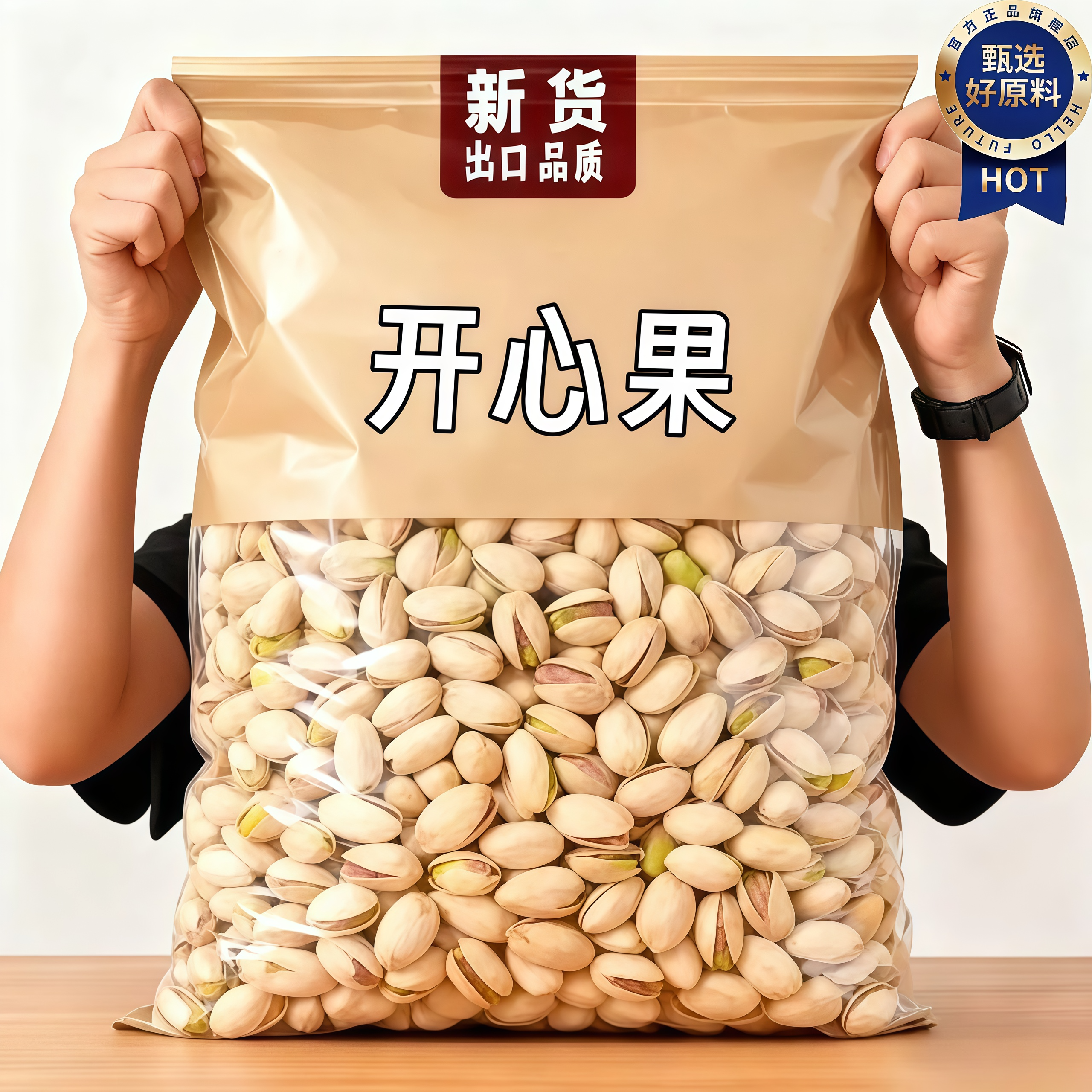 开心果2025新货原味无添加官方旗舰店散装批发大颗粒罐装孕妇零食,零食/坚果/特产,开心果,淘宝优惠券,粉丝福利购,淘宝优惠卷