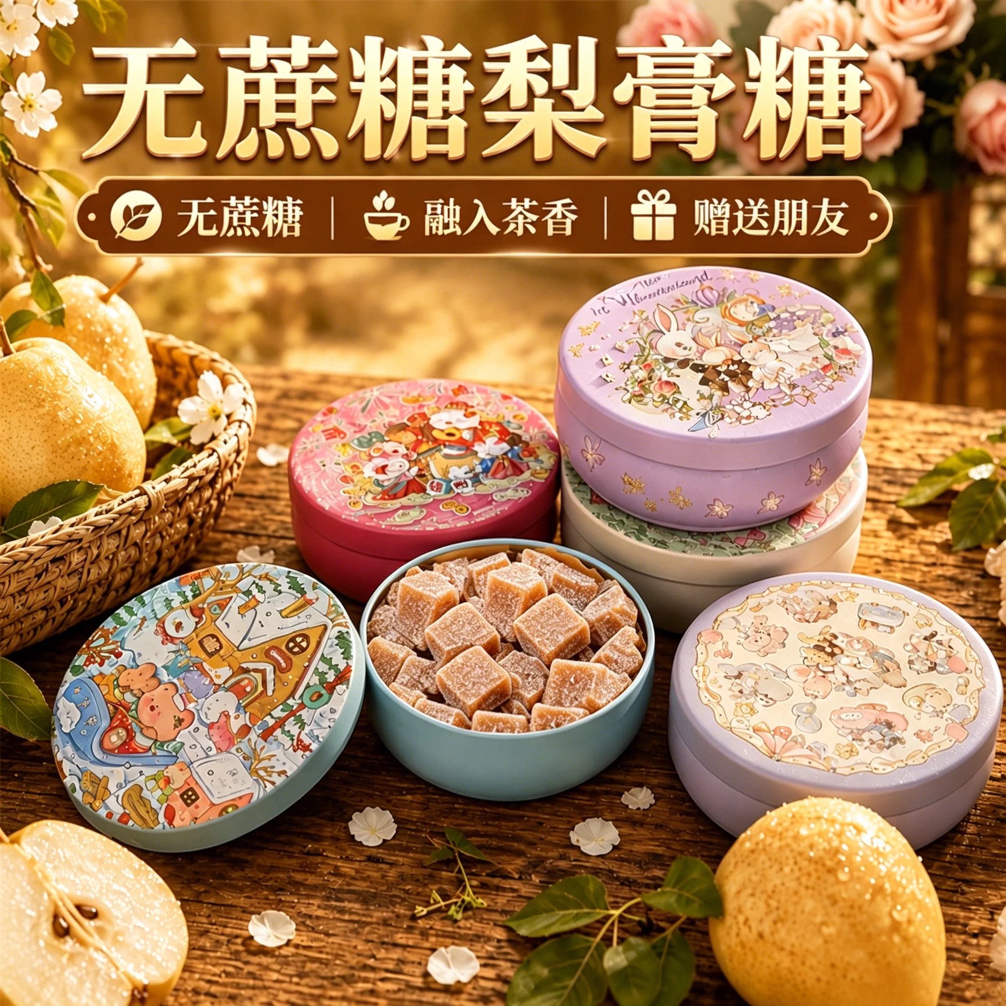 【教师节礼物】梨膏糖礼盒官方旗舰店正品梨膏糖送老师礼物实用图片