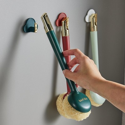 【官方旗舰店】钢丝球清洁球家用不掉丝刷锅神器锅刷洗锅刷子长柄