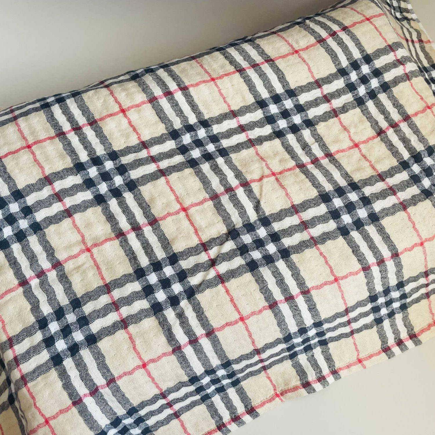 【官方旗舰店正品】纱布枕巾纯棉一对轻奢高级感等品BBR1对 无捻