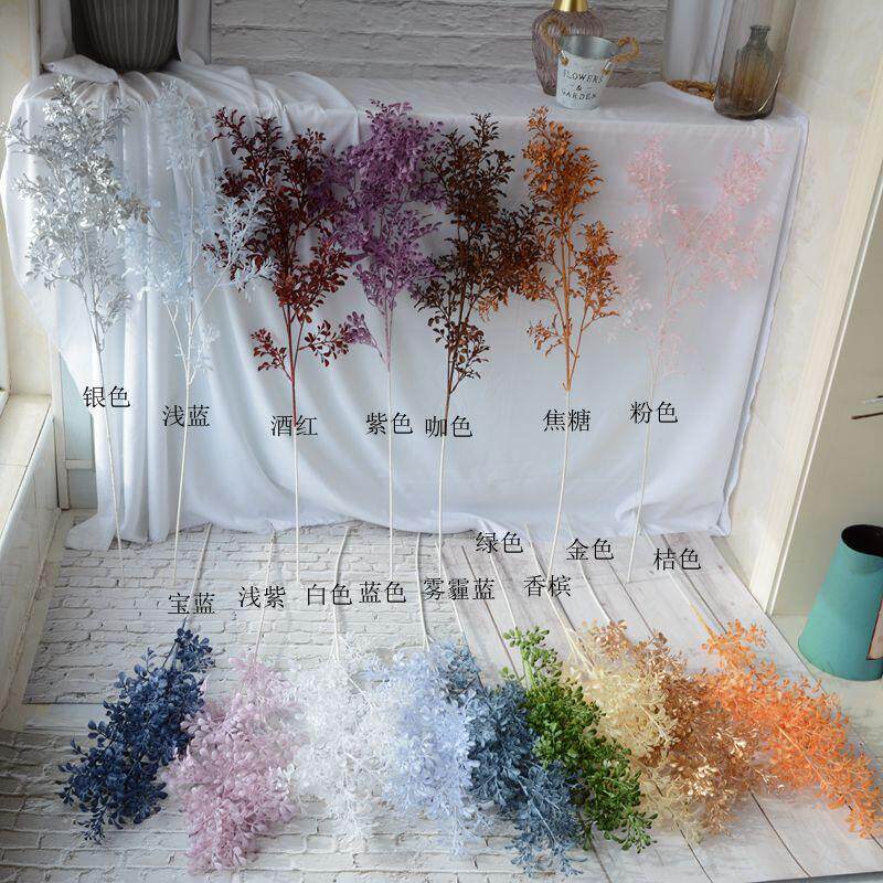 新款婚婚店庆花材假单枝大米AL-339兰庆酒吊顶装饰花婚礼仿真花情