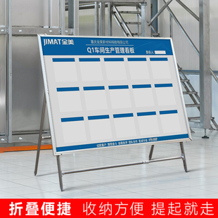 工厂车间生产项目进度工作计划质量管理公司移动看板支架仓库展示
