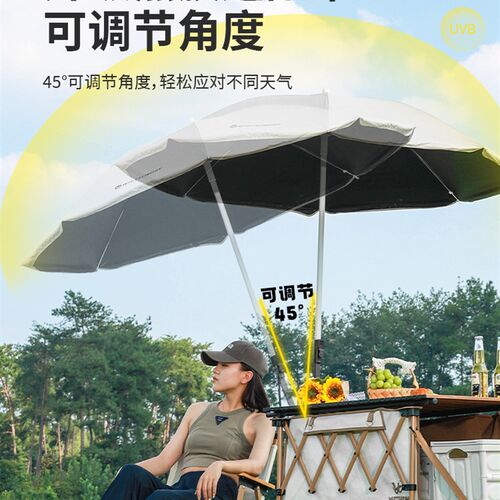 疆屿户外折叠推车营地野营小w孩拖车野餐聚拢旅行摆摊遮阳露营推