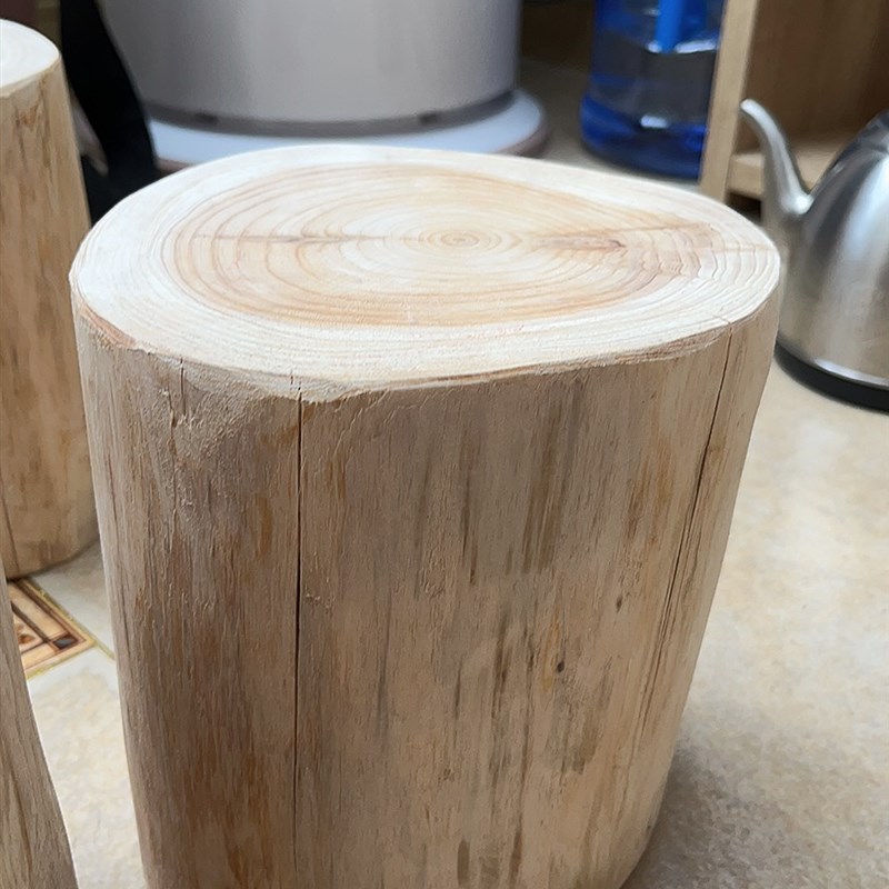 木墩子木桩树桩圆凳原木树w墩底座民宿坐凳根雕木头凳子茶几实木