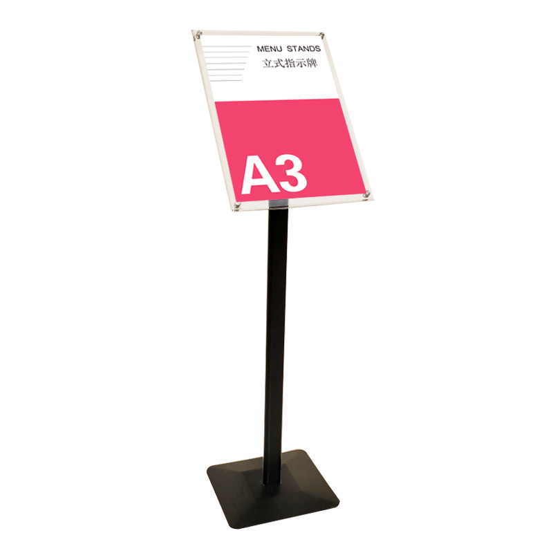 亚克力指示牌立式k导向牌金属立牌商场广告牌指引牌水牌支架展示