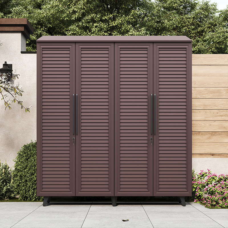 户外全铝合金收纳柜储物柜防水防晒露天花园工具房庭院室外杂物柜,收纳整理,收纳柜,淘宝优惠券,粉丝福利购,淘宝优惠卷