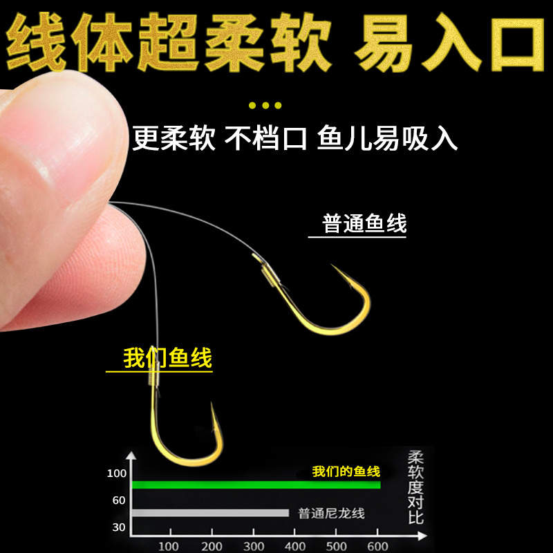 高端尼龙原丝金蚕丝主线尼龙线子线柔软钓强拉力