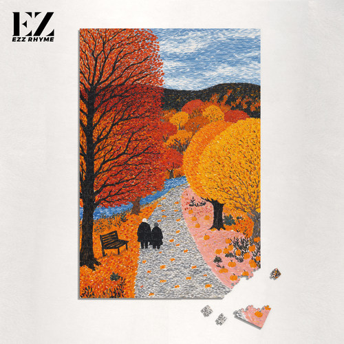 Ezz图韵小铺正品《秋语漫行》500/1000高级椴木原创拼图