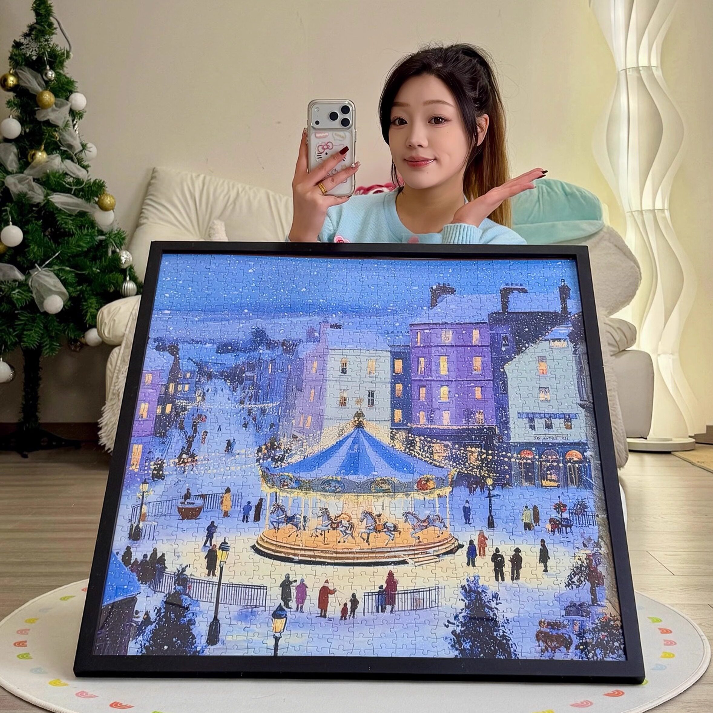 Ezz图韵小铺正品《旋转童话》300/500/1000 原创椴木拼图