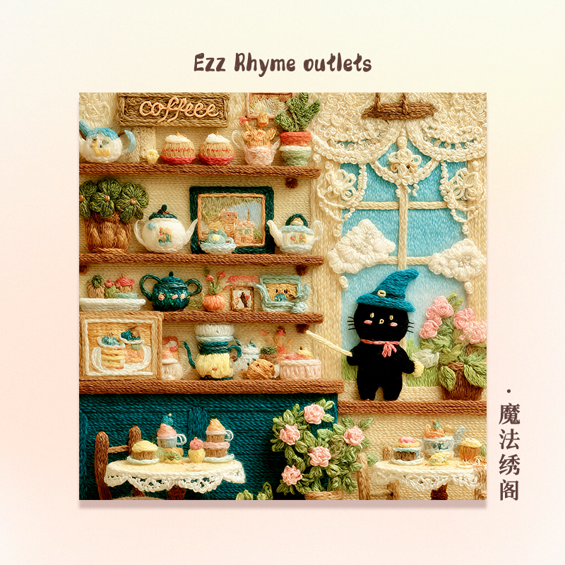 【刺绣款】Ezz图韵小铺正品《魔法绣阁》300/500/1000 原创拼图