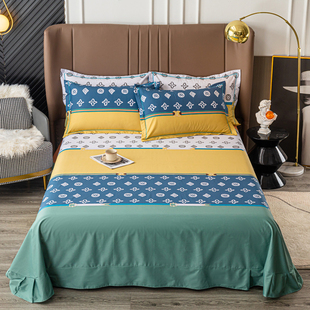 100%全棉床单单件1.2/1.5/1.8/2Im床品单双人加大圆角被单子纯棉