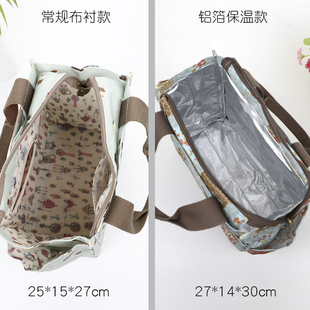 防水饭袋子手提袋外出遛娃包出门宝E妈咪带娃大容量装饭盒的手提