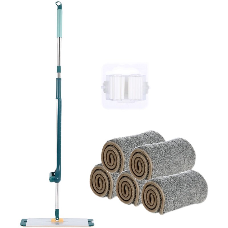 手动铝板不锈钢加粗杆免洗平板拖C把桶超细纤维粘扣式厚布浴室吸,家庭/个人清洁工具,平板拖把,淘宝优惠券,粉丝福利购,淘宝优惠卷