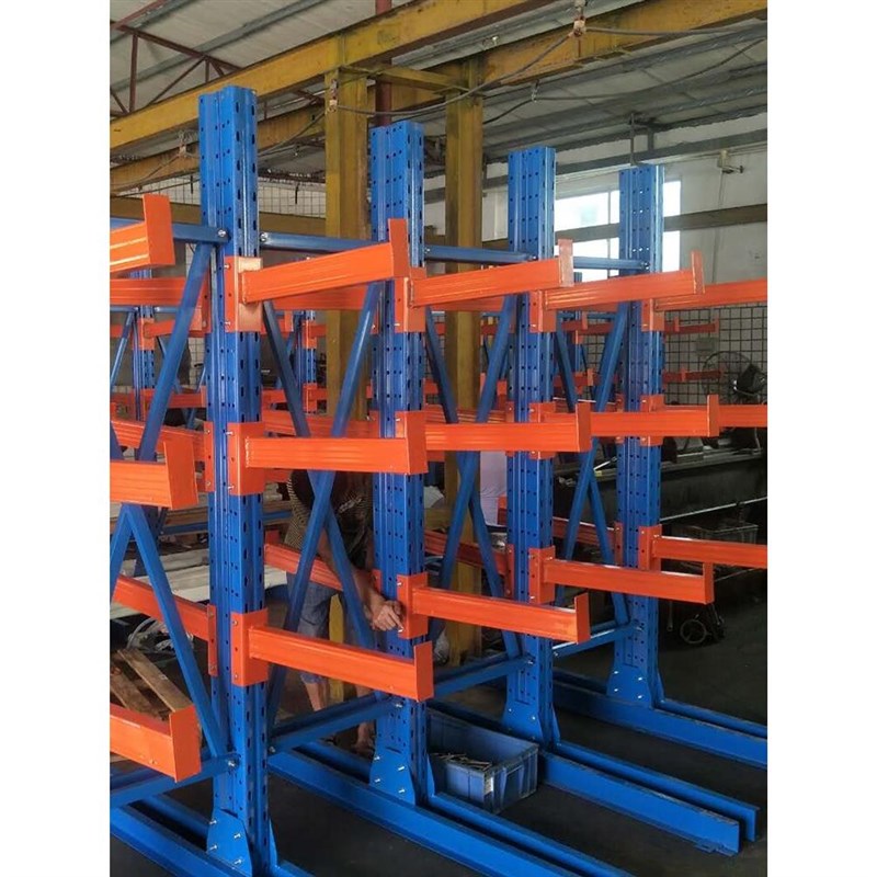 仓储悬臂货架仓库铝材管材钢管型材托臂置物架 T单双面悬臂式货架