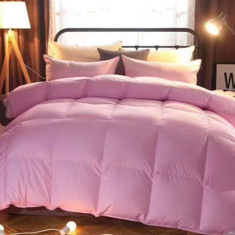 100%全棉羽绒被被壳被套w纯棉防钻绒钻毛自充绒半成品内胆套面料