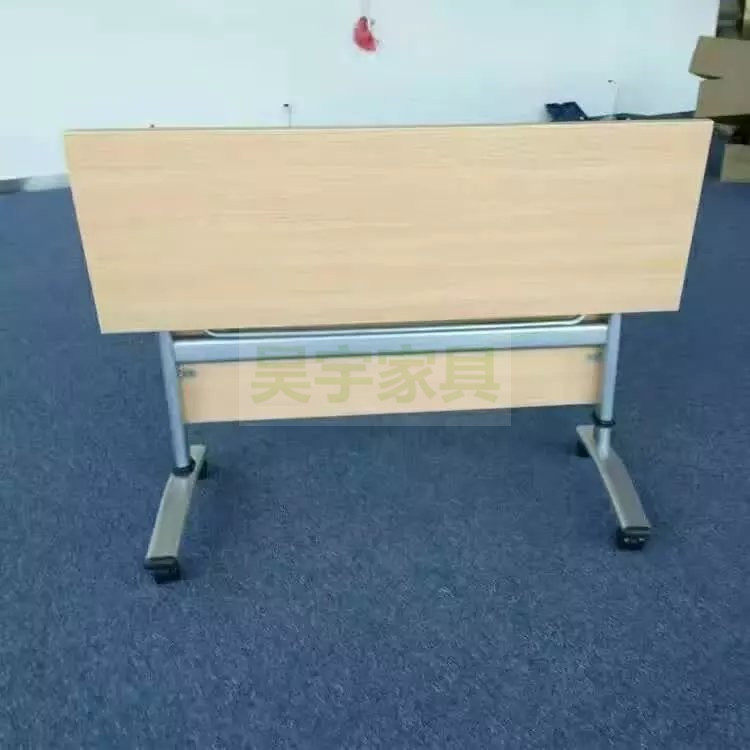 折叠会议培训f桌椅学生桌补习班培训室桌椅两人位长条桌折叠条形