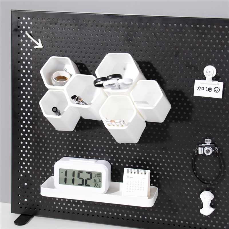 多功能组合笔筒未默集p舍壁挂式笔盒收纳架洞洞板配件收纳盒置物