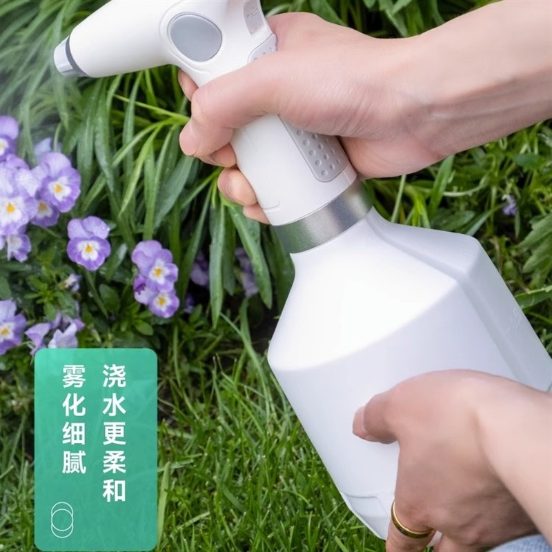 电动喷壶浇花洒水壶小型家用加压自动喷J雾器喷水瓶消毒浇水神器