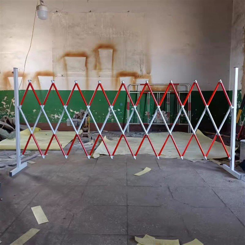 电力安全铁质伸缩k围栏施工围栏玻璃钢管式圆管可移动隔离栏防护